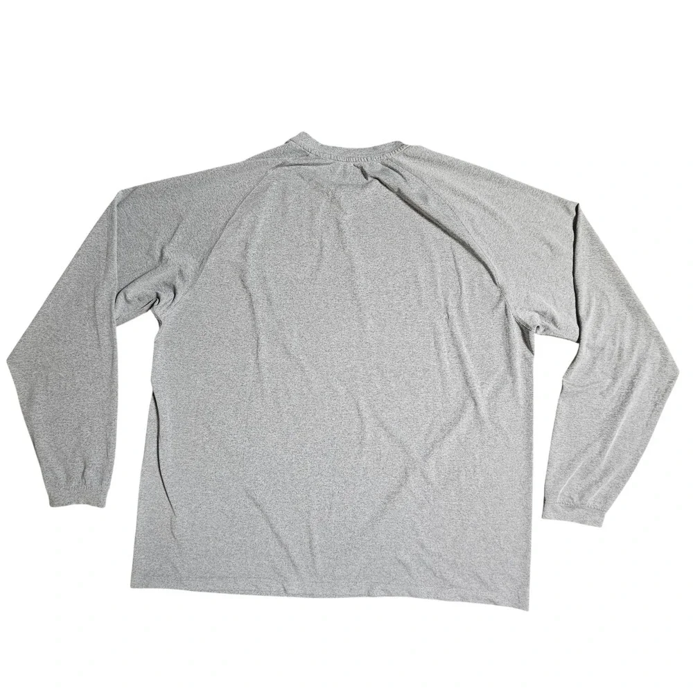 Adidas‎ Mens Blue Hose Football Crew Neck Long Sleeve Shirt  3XL Grey Athleisure